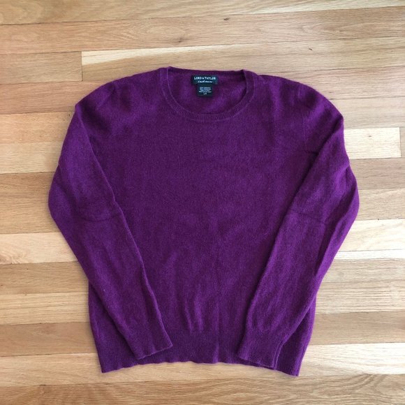 Lord & Taylor Sweaters - Lord & Taylor 100% Cashmere Purple Sweater
